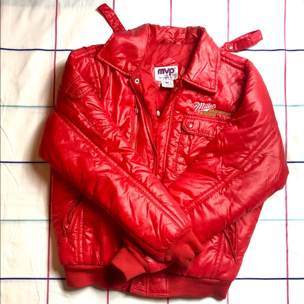 ✨SOLD✨ 70s Authentic Miller Racing Red Jacket